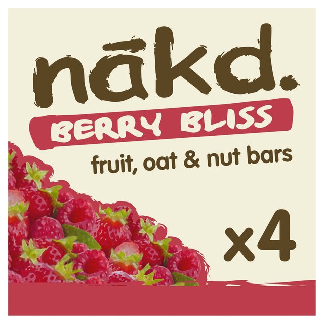 Nakd Berry Bliss Fruit, Nut & Oat Bars 4 x 30g Nakd x[ uX t[cibcI[go[ 30g~4{