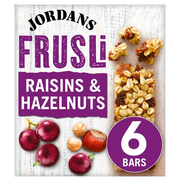 Jordans Raisin & Hazelnut Frusli Cereal Bars 6 x 30g W[_ [Yw[[ibc tX[ VAo[ 6 x 30g