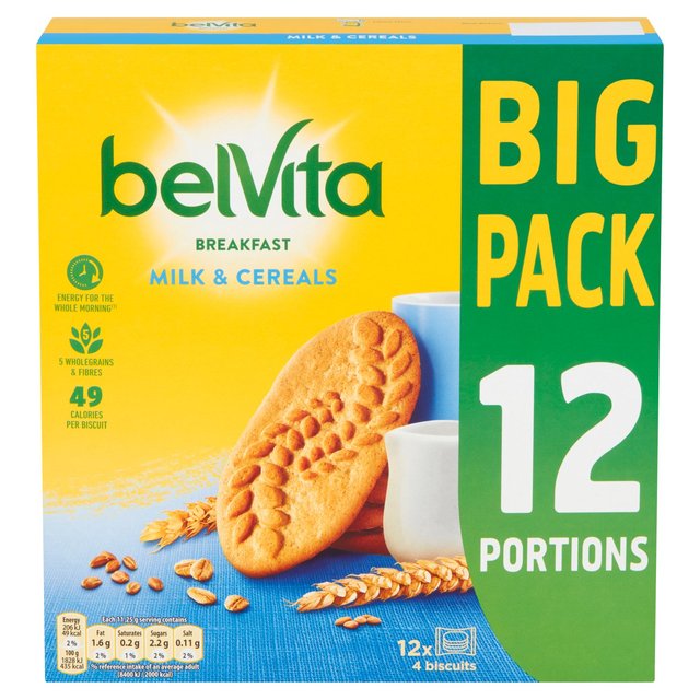 Belvita Milk & Cereal Big Pack 12 x 45g xr[^ ~NVA rbOpbN 45g~12