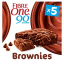 Fibre One 90 Calorie Chocolate Fudge Brownie Bars 5 x 24g t@Co[ 90J[̃`R[gt@bWuEj[o[ 5 x 24g