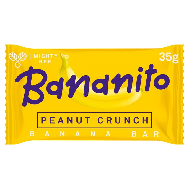 MightyBee Bananito Banana Bar Peanut Crunch 35g マイティービー バナニート バナナバー ピーナッツクランチ 35g