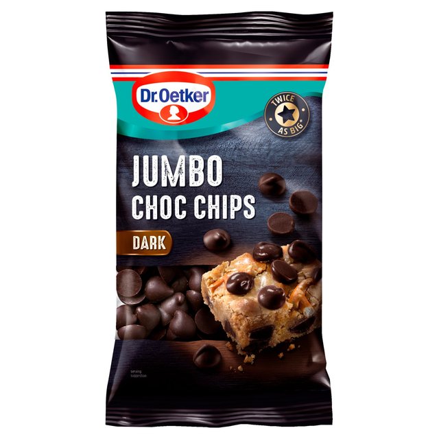 Dr. Oetker Jumbo Dark Chocolate Chips 125g Dr. Oetker ジャンボダークチョコレートチップ 125g