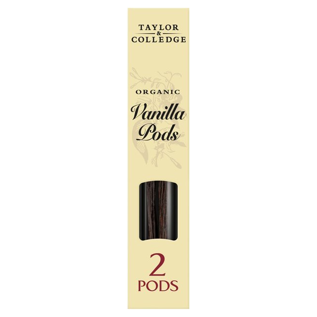 Taylor & Colledge 2 Organic Vanilla Pods 2 per pack eC[RbW I[KjbN oj|bh 2