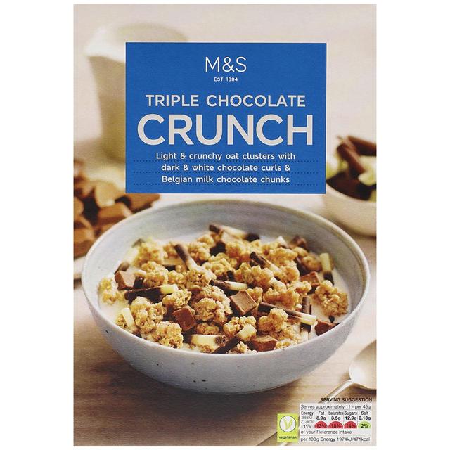 M&S Triple Chocolate Crunch Cereal 500g M&S gv`R[gN`VA 500g