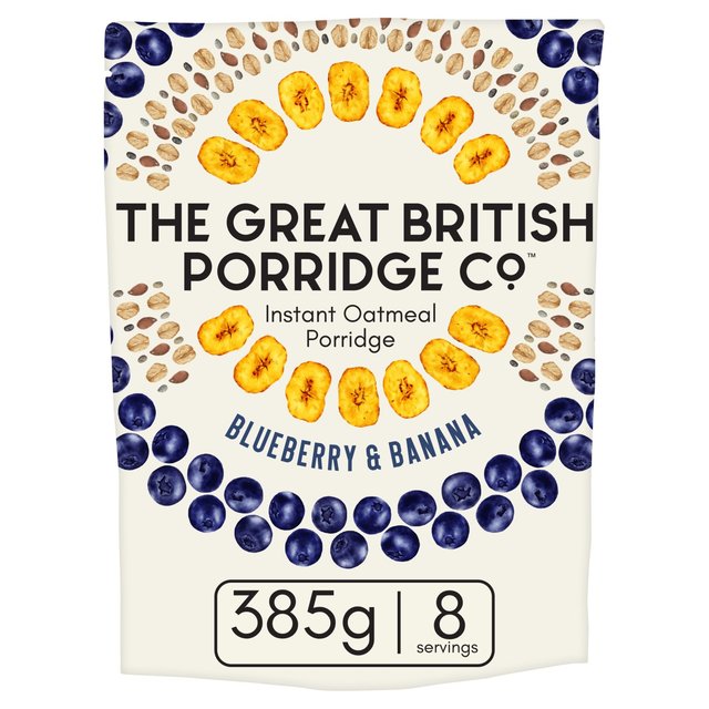 The Great British Porridge Co Blueberry & Banana Instant Porridge 385g The Great British Porridge Co u[x[oii CX^g|bW 385g