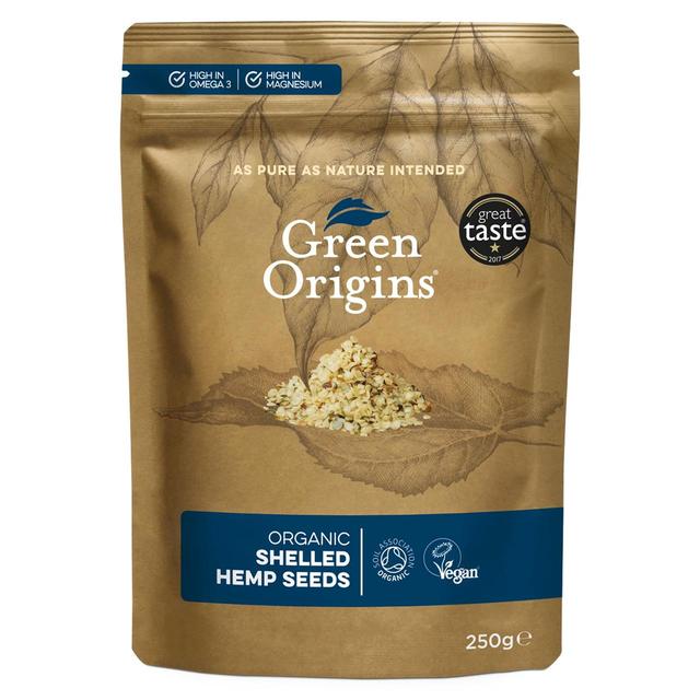 Green Origins Organic Raw Shelled Hemp Seeds 250g グリーンオリジン オーガニック ローシェルドヘンプシード 250g