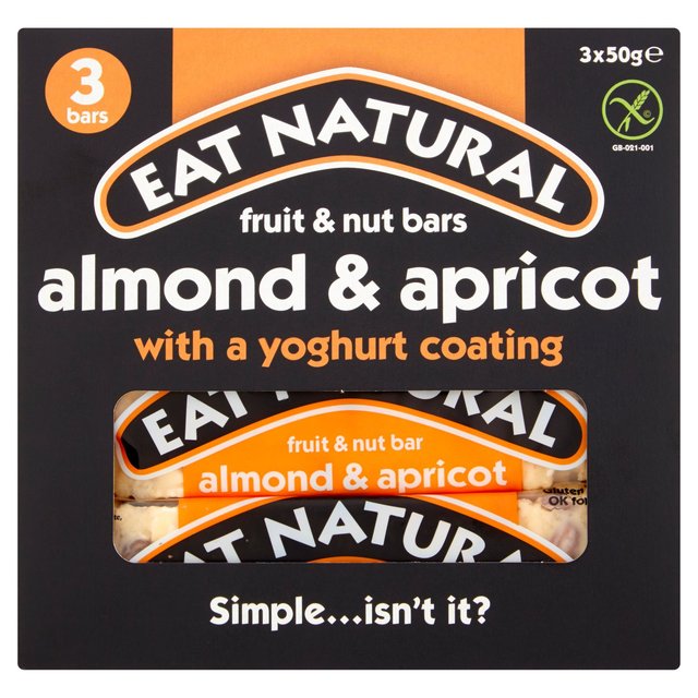 Eat Natural Almond & Apricot Yoghurt Coated Bars 3 x 50g C[gi` A[hAvRbg[OgR[eBOo[ 50g~3