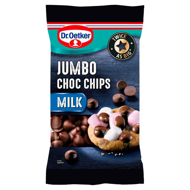 Dr. Oetker Jumbo Milk Chocolate Chips 125g Dr. Oetker ジャンボミルクチョコレートチップ 125g