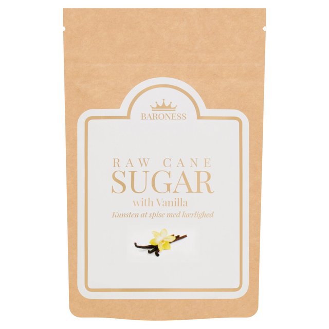 Baroness Vanilla Raw Cane Sugar 100g olX oj э 100g