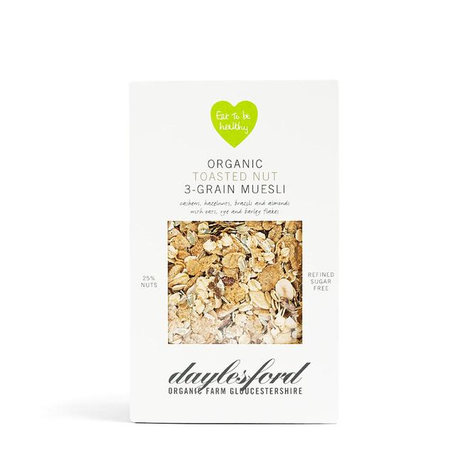 Daylesford Organic Toasted Nut 3-Grain Muesli 450g Daylesford オーガニック トーストナッツ 3種の穀物ミューズリー 450g