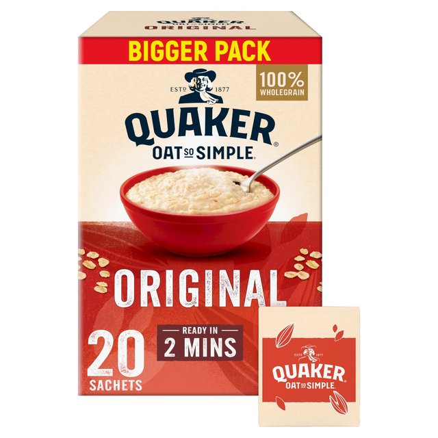Quaker Oat So Simple Family Pack Original Porridge 27g x 20 per packQuaker Oat So Simple t@~[pbN IWi |bW 27g x 20