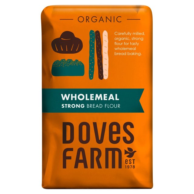 Doves Farm Organic Strong Wholemeal Organic Bread Flour 1.5kg Doves Farm I[KjbN͕iSj 1.5kg