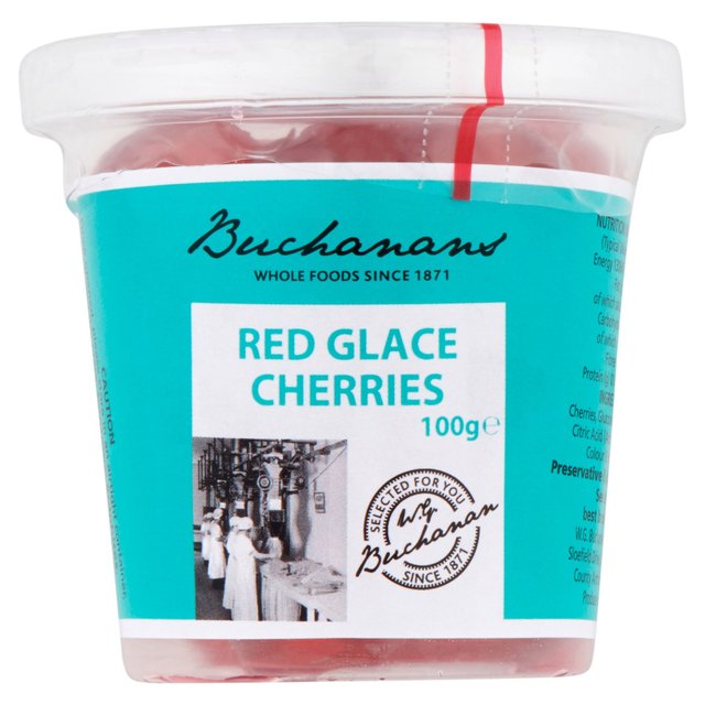 Buchanans Red Glace Cherries 100gブキャナンズ レッドグレースチェリー 100g