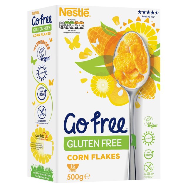 Nestle GoFree Corn Flakes Gluten Free Cereal 500g ネスレ ゴーフリー コーンフレーク グルテンフリーシリアル 500g