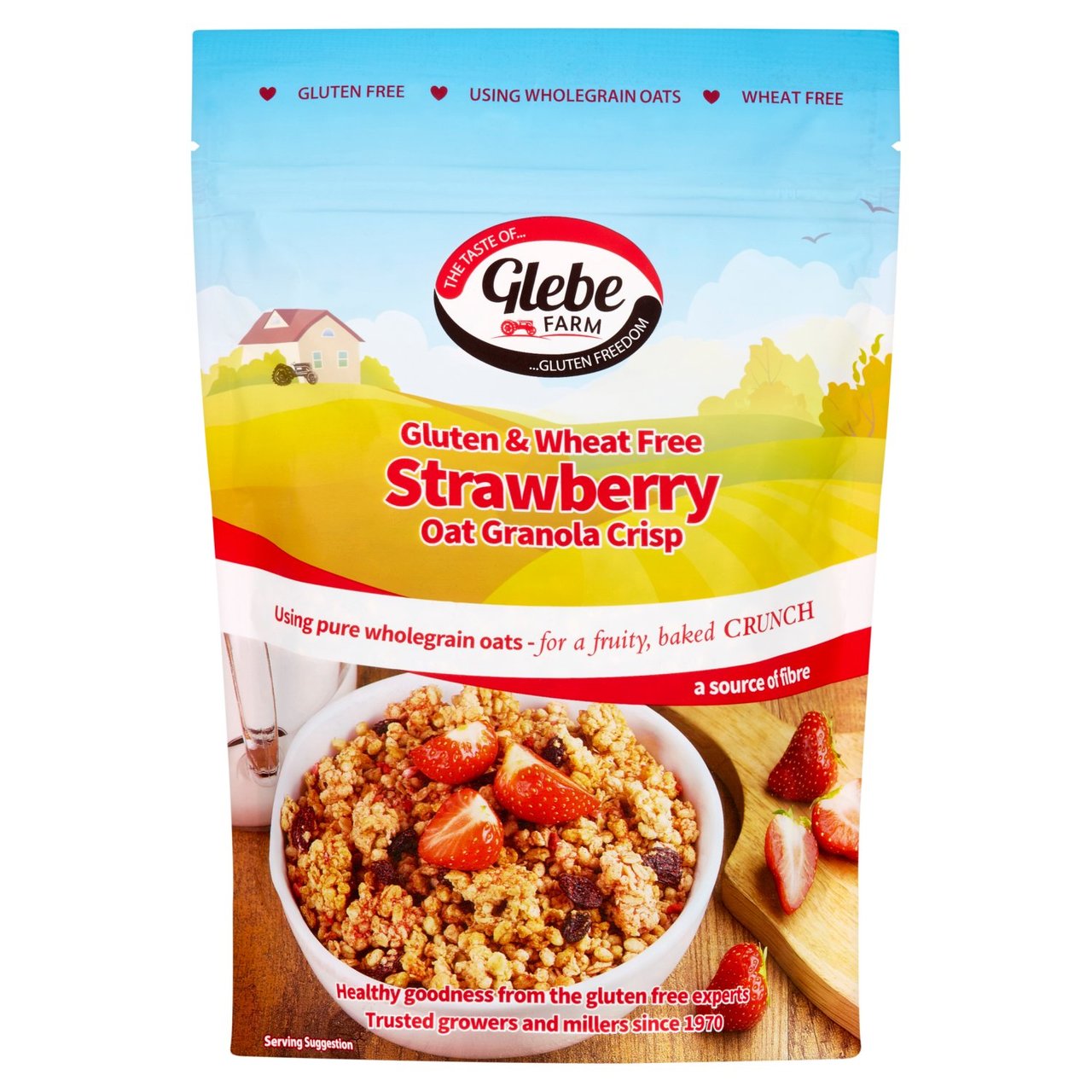 Glebe Farm Gluten Free Strawberry Oat Granola Crisp 325g Oxt@[ Oet[ Xgx[ I[c Om[ NXv