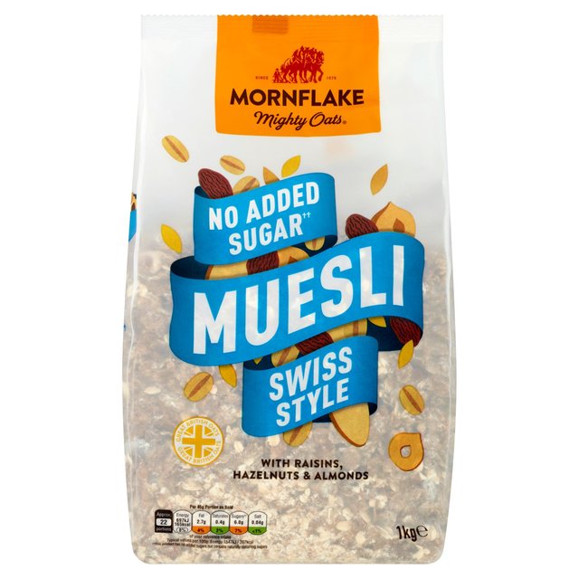 Mornflake Classic Swiss Style Muesli No Added Sugar 1kg [t[N XCX~[Y[ sgp 1kg