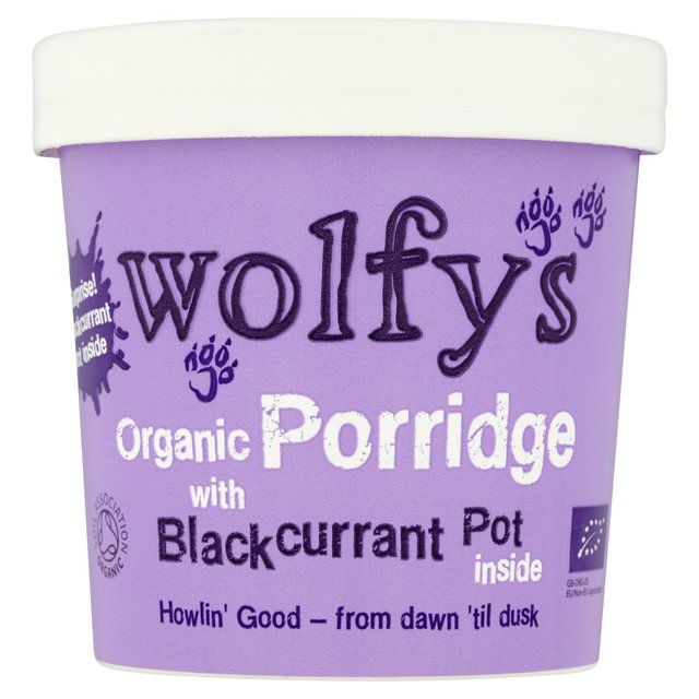 Wolfy's Organic Blackcurrant Porridge Pot 90g EtB[Y I[KjbN ubNJg|bW 90g