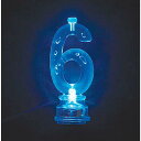 Number 6 Flashing Candle Holder, with 4 Candles ナンバー6 フラッシュキャンドルホルダー キャンドル4本付き