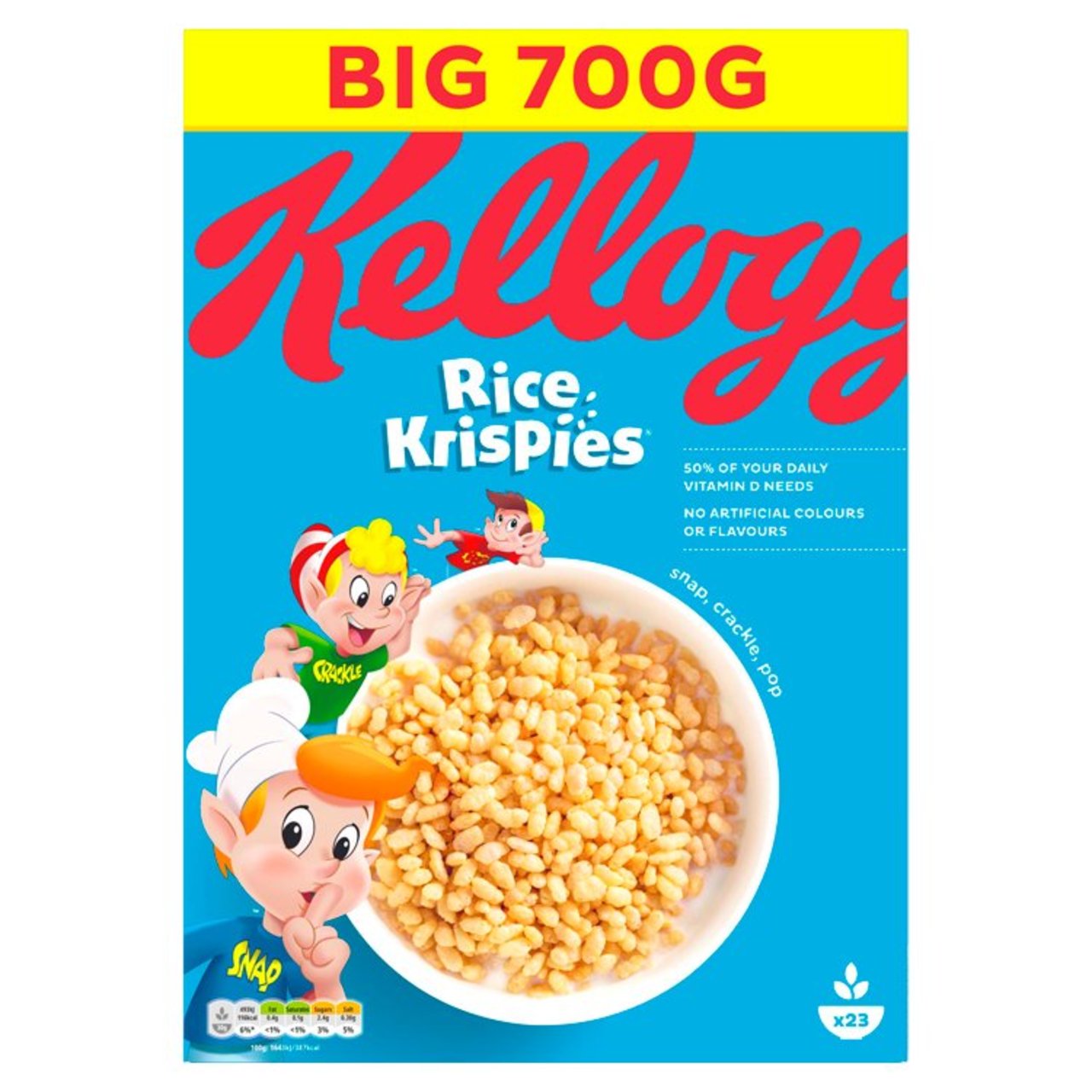 Kellogg's Rice Krispies Breakfast Cereal 700g å 饤ꥹԡ ꥢ ե졼