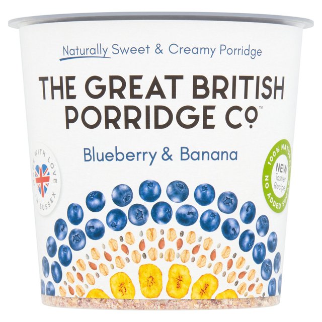 The Great British Porridge Co Blueberry and Banana Pot 60g ザ・グレート・ブリティッシュ・ポリッジ社 ブルーベリー＆バナナポット 60g