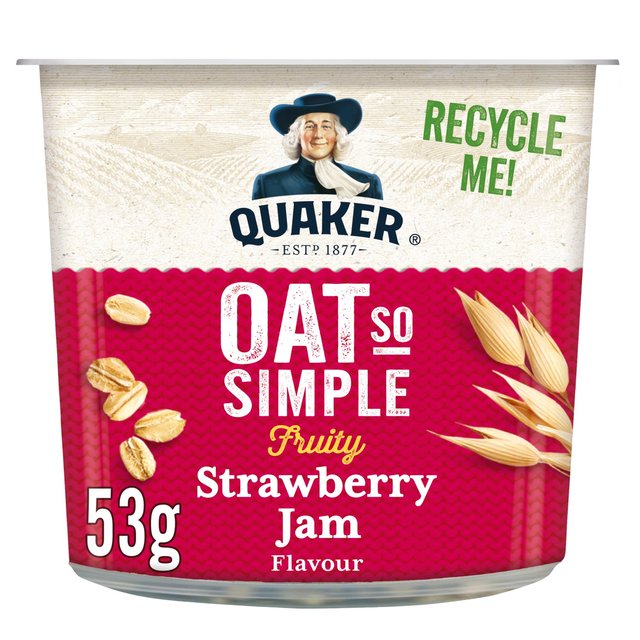 Quaker Oat So Simple Strawberry Jam Pot 53g NG[J[ I[g\[Vv Xgx[W|bg 53g