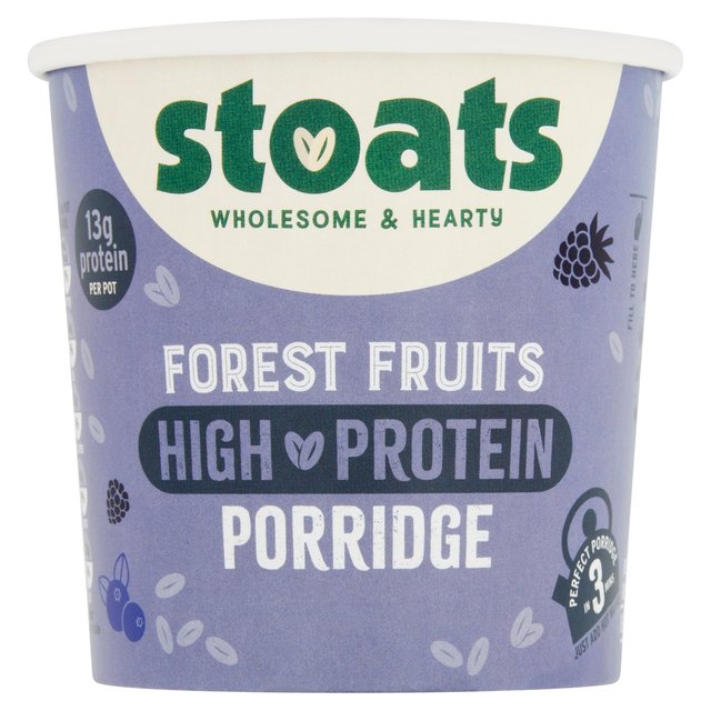 Stoats - High Protein Porridge Pot - Forest Fruits 60g Xg[c ^pN|bW|bg tHXgt[c 60g