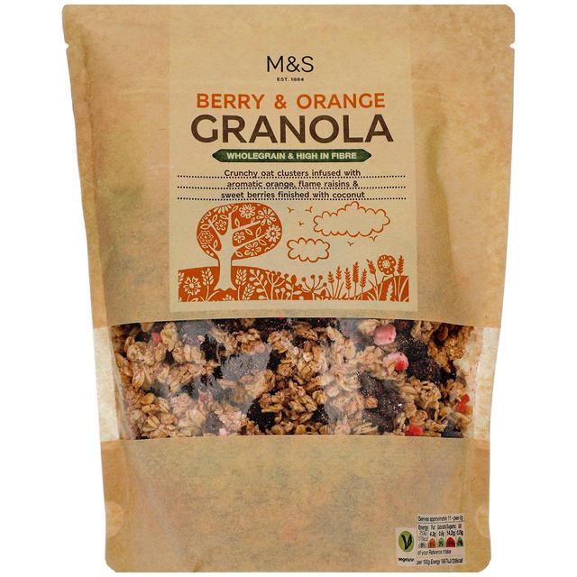 M&S Berry and Orange Granola 500g M&S ベリー＆オレンジグラノーラ 500g