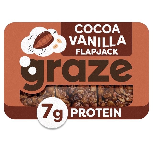 Graze Flapjack Cocoa Vanilla Protein 53g Graze Flapjack ココアバニラ プロテイン 53g