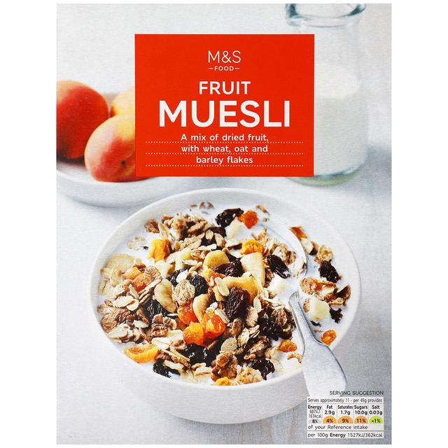 M&S Remarksable Dried Fruit Muesli 500g シンプリーズポリッジオーツ デイト＆アプリコット ハイプロテイン オンザゴー ブレックファスト 60g