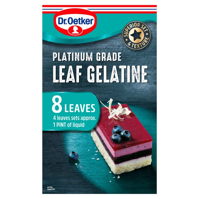 Dr. Oetker Platinum Grade Leaf Gelatine 13g ドクターオッカー プラチナムグレードリーフジェラチン 13g