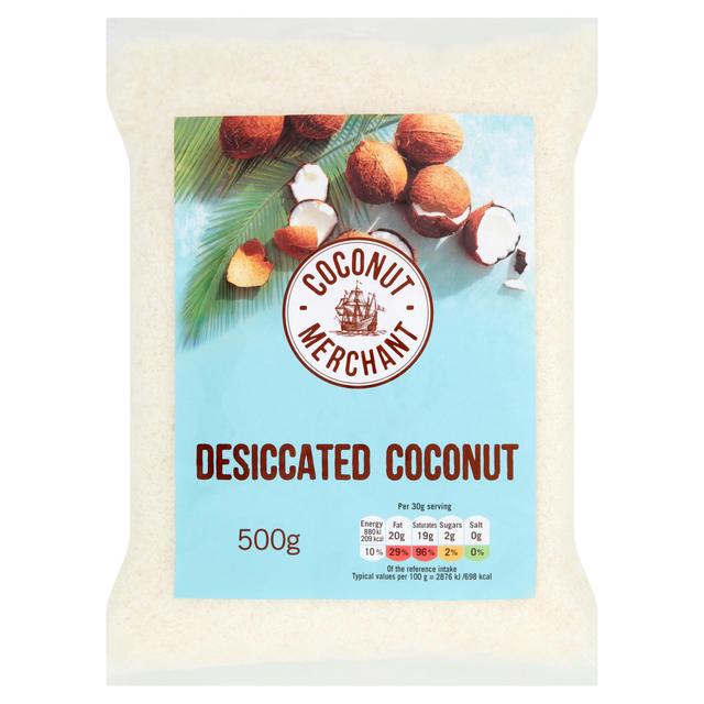 Coconut Merchant Desiccated Coconut 500gRRibc}[`g fVPCebhRRibc 500g