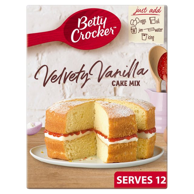 Betty Crocker Velvety Vanilla Cake Mix 425g ベティクロッカー ベルベティ バニラケーキミックス 425g