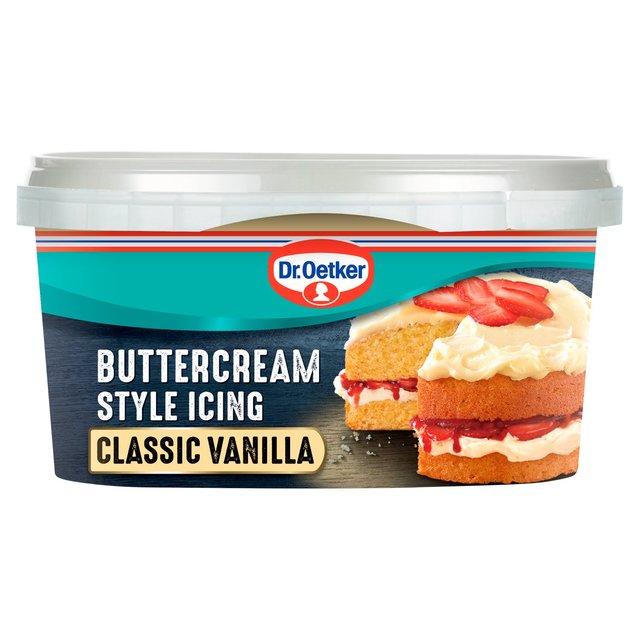 楽天shop ukDr. Oetker Vanilla Buttercream Style Icing 400gドクターオッカー バニラバタークリームスタイルアイシング 400g