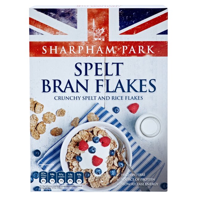 Sharpham Park Crunchy Spelt Bran Flakes 375g Sharpham Park スペルトブランフレーク 375g