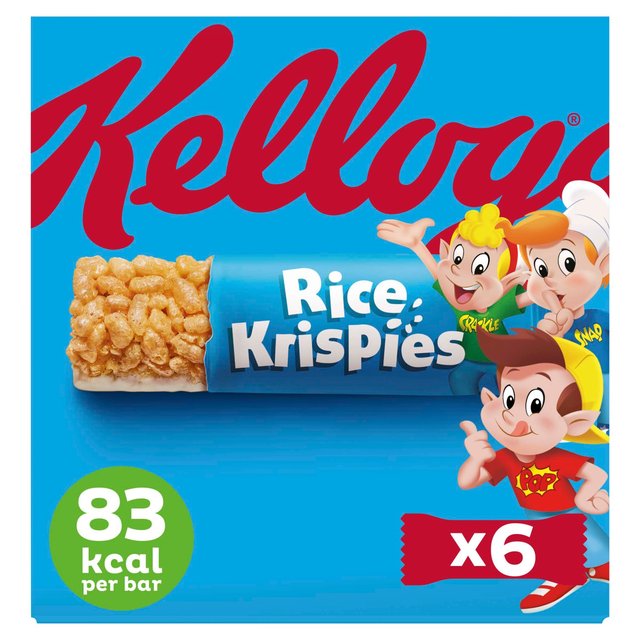 Kellogg's Rice Krispies Cereal Milk Bars 6 x 20g ケロッグ ライスクリスピーシリアルミルクバー 20g×6本