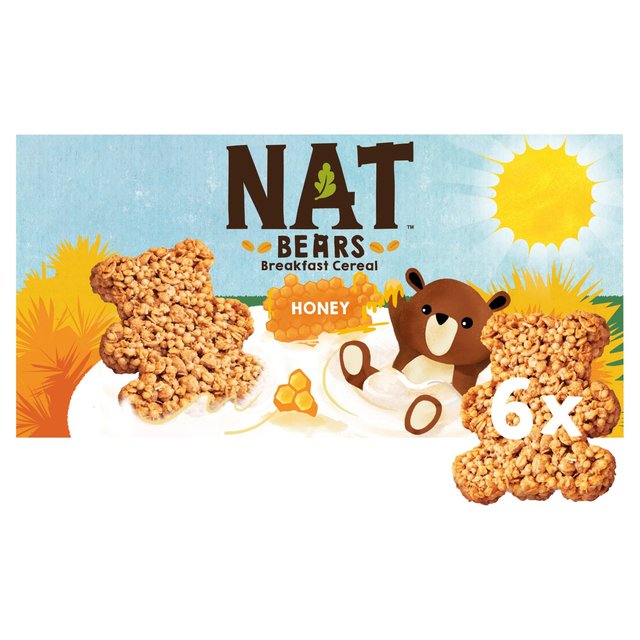 NAT Bears Honey Cereal 6 per pack NAT Bears nj[VA 1pbN6