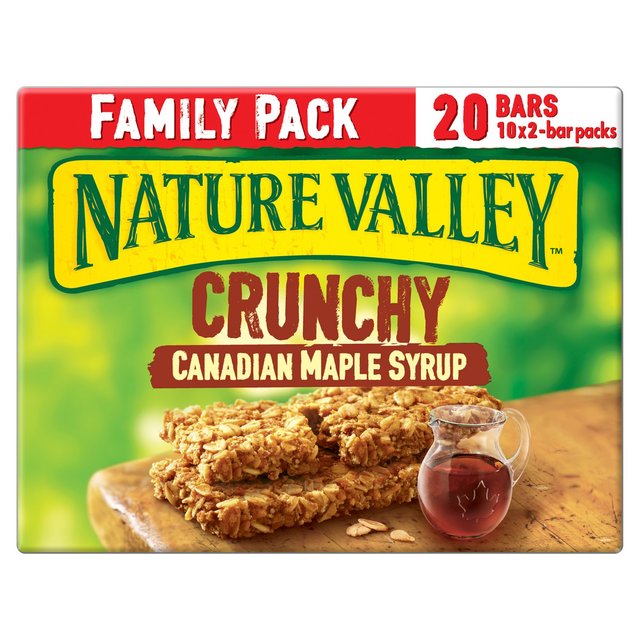 Nature Valley Crunchy Maple Syrup Cereal Bars Family Size 10 x 42g lC`[o[ N`[[vVbvVAo[ t@~[TCY 10{ 42g