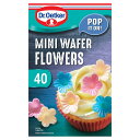 Dr. Oetker 40 Mini Wafer Flowers 40 per pack Dr. Oetker 40 Mini Wafer Flowers 1パック40枚入り