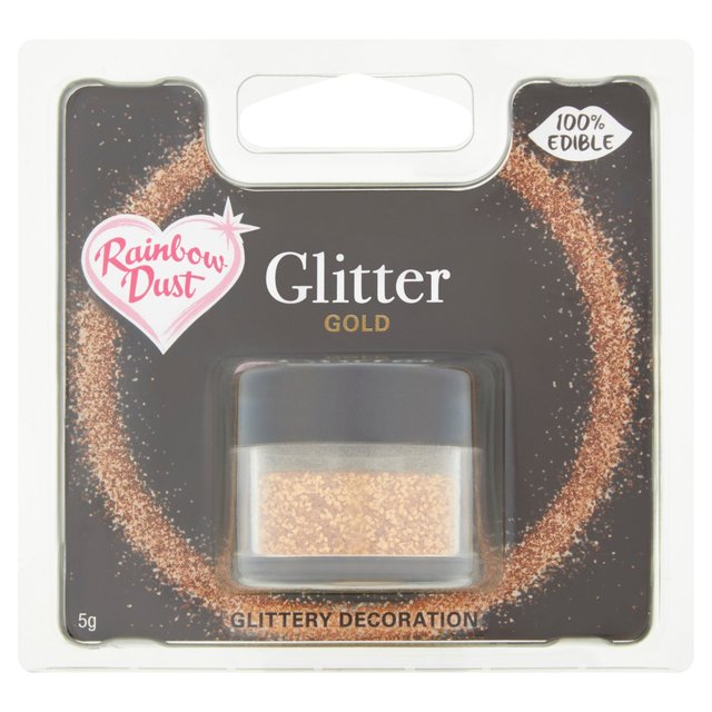 Rainbow Dust Gold Edible Glitter 5g レインボーダスト ゴールド食用ラメ 5g 1