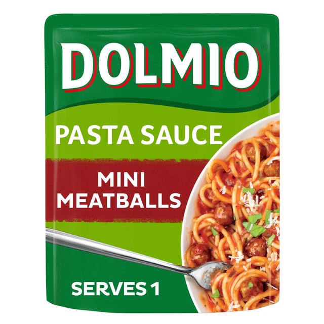 Dolmio Mini Meatball Pouch Pasta Sauce 150g Dolmio ~j~[g{[pE`pX^\[X 150g