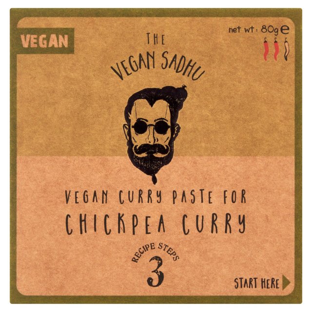 Vegan Sadhu Chickpea Curry Paste 80gヴィーガン・サドゥ ひよこ豆のカレーペースト 80g