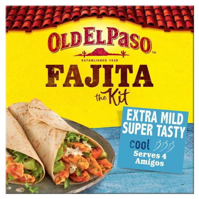 Old El Paso Extra Mild Super Tasty Fajita Kit 476g オールドエルパソ エクストラマイルド スーパーテイスティ ファヒータ キット 476g