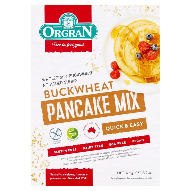 楽天shop ukOrgran Gluten Free Stonemilled Buckwheat Pancake Mix 375g オルグラン グルテンフリー石臼挽きそば粉パンケーキミックス 375g
