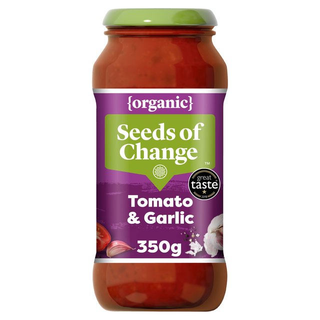 Seeds Of Change Tomato & Garlic Onion Pasta Sauce 350g Seeds Of Change トマトとガーリックオニオンのパスタソース 350g