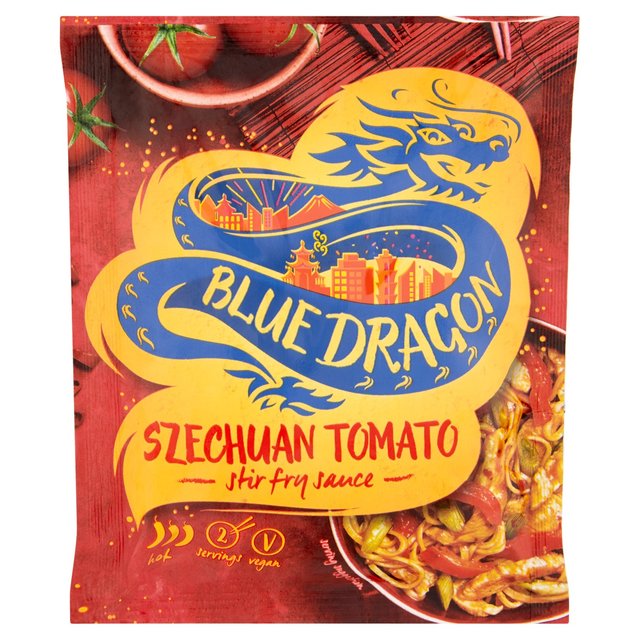 Blue Dragon Szechuan Tomato Stir Fry Sauce 120g u[hS l앗g}gu߃\[X 120g