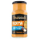 Sharwood's Korma 30% Less Fat Cooking Sauce 420g シャルウッド コルマ脂肪分30%オフ クッキングソース 420g