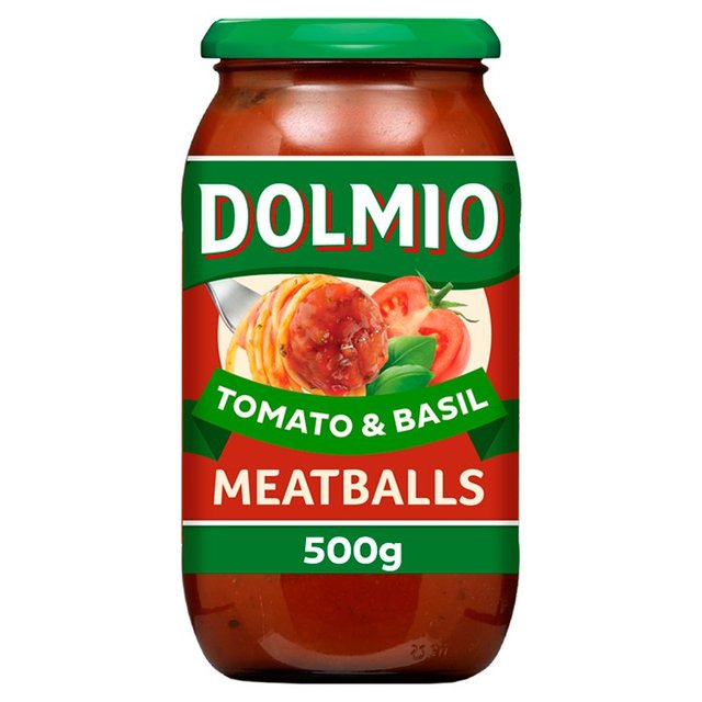 Dolmio Meatball Tomato & Basil Pasta Sauce 500g h~I ~[g{[ g}gƃoW̃pX^\[X 500g