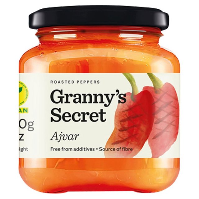 Granny's Secret Ajvar Mild Roasted Red Pepper Spread 200g Oj[Y V[Nbg AWo[ }Ch[Xgbhybp[Xvbh 200g