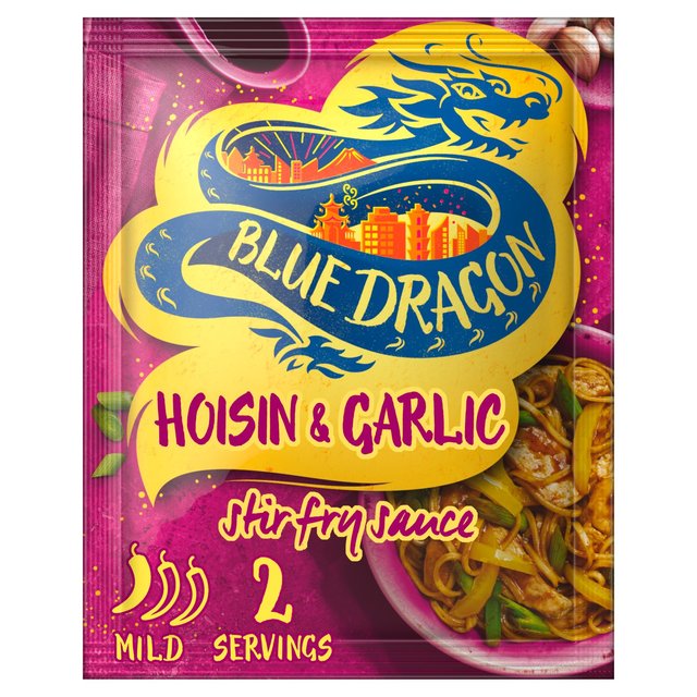 Blue Dragon Hoi Sin & Garlic Stir Fry Sauce 120g u[hS zCVK[bNu߃\[X 120g