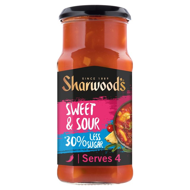 Sharwood's Sweet Sour 30% Reduced Sugar Cooking Sauce 425g シャーウッドのスイートサワー30%減糖クッキングソース 425g